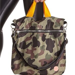 Shorty Love Wonder Camouflage Tote Bag with Orange Handles